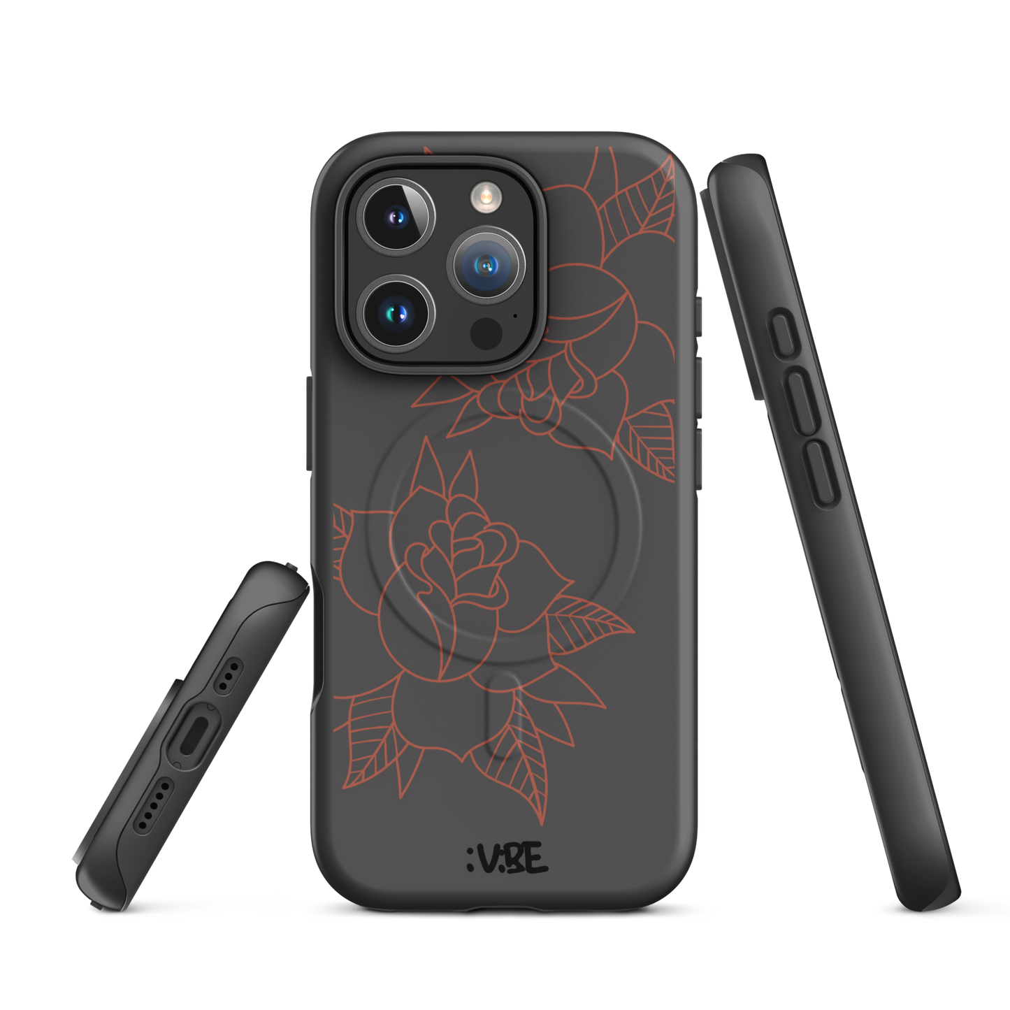 Trad Rose Tattoo - MagSafe® tough case for iPhone®